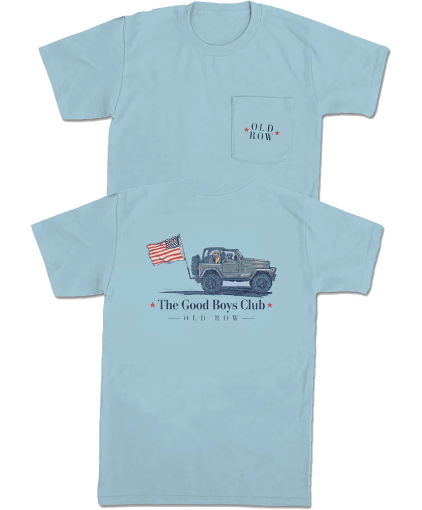 Old Row - Old Row Retro Can Pocket Tee- Blue